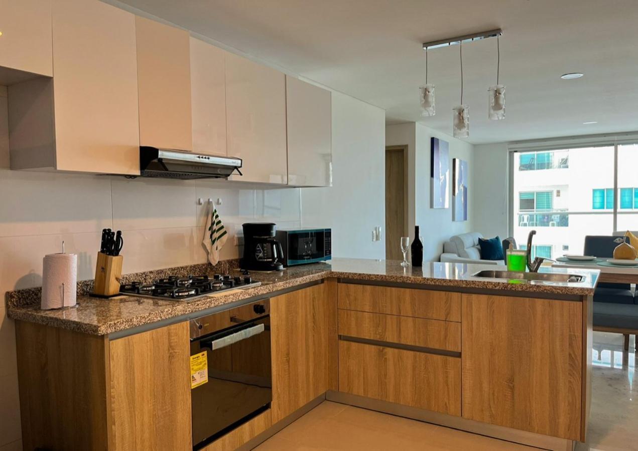 Exclusivo Apartamento Frente Al Mar En Cartagena Esterno foto