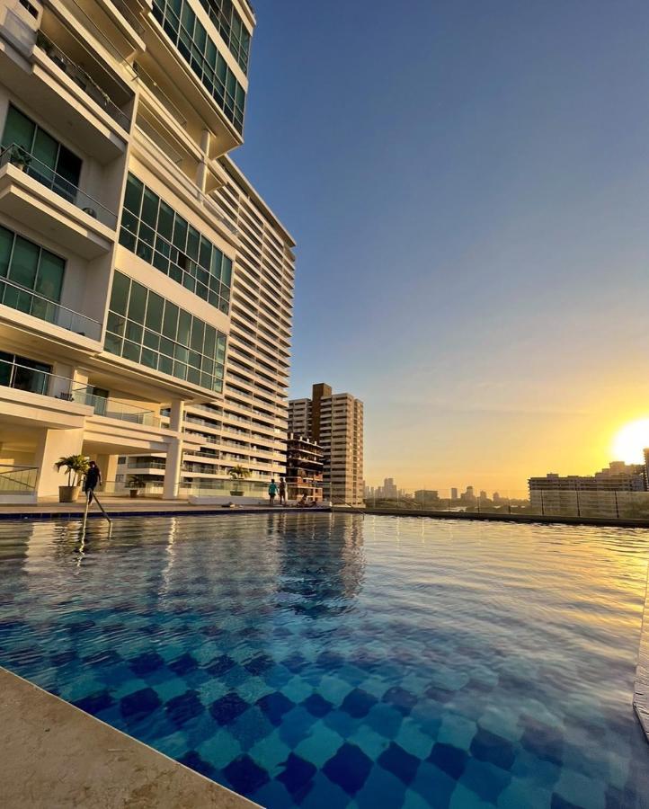 Exclusivo Apartamento Frente Al Mar En Cartagena Esterno foto
