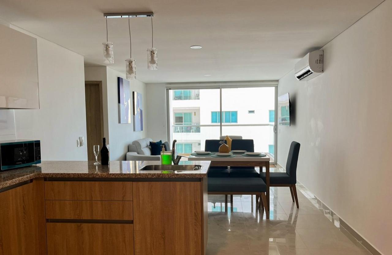 Exclusivo Apartamento Frente Al Mar En Cartagena Esterno foto